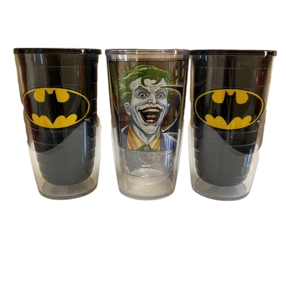 tervis Other - EUC 3 Batman Teris 16 oz cups + lids